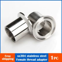 304 Edelstahl-Innengewinde rohr adapter 1/2 "3/4" 1 "Ferrule 3/4mm 64mm 50,5" 2 "Tri-Clamp-Rohr verschraubung verbinder