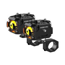 Future Eyes F150-foco Led para motocicleta, 6000 LM, vehículo eléctrico, carretera auxiliar, luz lejana y cercana, luz tangente, lente intermitente