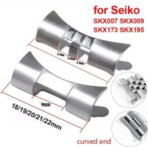 18/19/20/21/22 mm gebogener Flachendadapter Jubilee Oyster Armband Metallglieder Edelstahlanschlüsse für Seiko SKX009 SKX007