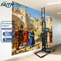 260-2 3D Portable Wall Printer Machine CMYKW UV Vertical Direct to Wall Printing Machine DX10/DX7 heads Indoor OutDoor Glass