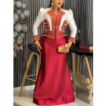 Plus Size Evening Dresses for Women African Luxury Gown Elegant Turkey Muslim Wedding Party Long Dress Ankara Ladies Clothing