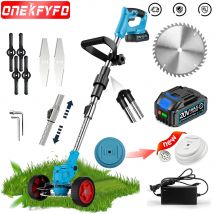 Tagliaerba Elettrico 21V Senza Fili, Trimmer per Erba con Lunghezza Regolabile, Utensile da Giardino per Batteria Makita 18V