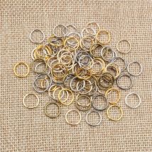 200 sztuk 1.0mm grubości 6-12mm brąz złoto srebro pozłacane pierścienie dzielone pierścienie złącza Diy biżuteria znalezienie Making akcesoria