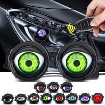 Neue Fernbedienung Dynamische 3 Zoll Teufel Augen Objektiv Lichter für 12 V 24 V Auto Augen Retrofit Kits scheinwerfer Montage Auto Zubehör