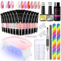 Poly Nagel Gel Set Maniküre Set Gel Nagel haut Drücker Finger verlängern Form Nagel Kit alle für schnelle Verlängerung Maniküre Set