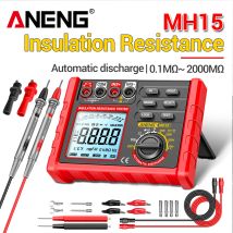 ANENG MH15 Tester Digitale Professionale per Isolamento, Rilevamento Tensione AC/DC, Funzione di Scarica, Misurazione ad Alta Precisione