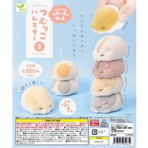 Yell Capsule Toys süße Kawaii Fett Tsumukko Hamster Teil.2 stapelbare Beflockungspuppen Squeeze Stress Relief Squeak Figur