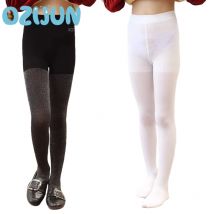 Frühling Sommer Mode Kind Mädchen glitzern metallisch undurchsichtig gemütliche Samt Strumpfhose schimmernd Silber funkelnde Strumpfhose Kinder Strumpfhosen
