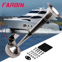 FARBIN 12V/24V forte alta/bassa barca marina in acciaio inox tromba singola corno elettrico per nave barca a vela Yacht auto camion