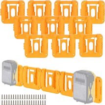 Battery Holder for Dewalt 18V 20V Li-ion Battery ,Wall Mount Battery Storage Holder Battery Rack for Work Van Shelf Toolbox
