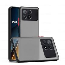 Fall für Poco X6 Pro Luxus Matte Transparente Telefon Zurück Coque für Poco X6 Pro Abdeckung Kamera Schützen Stoßfest Schutz Shell