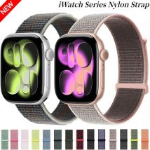 Pleciony nylonowy pasek do Apple Watch 11 10 9 8 7 45mm 41mm 42mm 46mm Ultra 3/2 49mm Wygodna bransoletka iWatch 6 5 SE