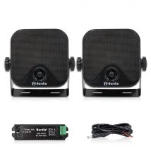 Altoparlante impermeabile Herdio 4'' Bluetooth Marino 100W per montaggio superficiale su barche, camper, skid steer, ATV, UTV, RZR, golf cart