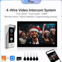 TUYA 1080P 7/10 Zoll WiFi Video Intercom Smart Home APP Drahtlose Video Tür Telefon RFID Access Control System für Villa Wohnung
