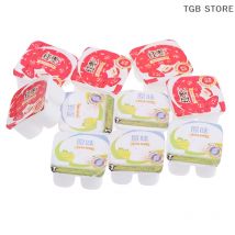 10Pcs Random Mini Resin Yogurt Miniature 1:12 Dollhouse Simulation Accessories Toys