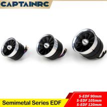 Captainrc 90/105/120mm EDF Impeller mit RC Brushless Motor 120/150A Optionaler ESC Geeignet für Düsenflugzeuge und Flugmodellbau
