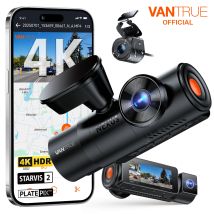 Vantrue N4 Pro S 3-Kanal-Dashcam STARVIS 2 HDR IR-Nachtsicht 4K + 1080P + 2,5K wasserdichte Rückfahrkamera Wi-Fi GPS 24-Stunden-Parkmodus