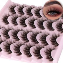 14 Paare 3d Nerz Wimpern Faux Nerz flauschige Wimpern weich voll dick wispy Wimpern dramatische falsche Wimpern Make-up