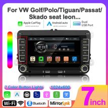 7 Zoll Autoradio Carplay Android Auto für Volkswagen VW Passat B6 B7 CC Tiguan Touran Golf Polo Carplay