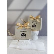 Umrah Mubarak Cardboard Treat Gift Boxes for Islam Eid Ramadan Candy Box Goody Gifts Boxes Crafting Cookie Boxes（black） ﻿