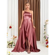 Mgiacy's Brautjungfernkleid für Erwachsene mit ausgehöhltem Rücken und trägerlosem Design