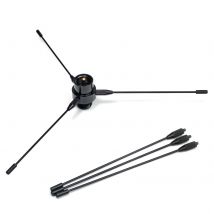 UHF VHF Dual Band 136–174 MHz 400–470 MHz Mobile Base Radio Vertikalantenne, 2 m/70 cm PL259 auf SO239 Antennen-Bodenflugzeug-Kit