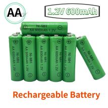 NI-MH Akku AA 1,2 V 600 mAh für Kamera Mikrofon Taschenlampe Fernbedienung MP3/MP4 Player Elektrorasierer