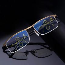 Progressive Smart-Zoom-Brille, Lesebrille für Herren, für Reader Near Far Sight Dioptrien 1,0–4,0