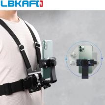 Verstellbarer Telefon-Clip-Halter, Brustgurt, Gürtel für Handy, Samsung, Huawei, Xiaomi, iPhone 15 16 17, Outdoor-Action-Kamera-Zubehör
