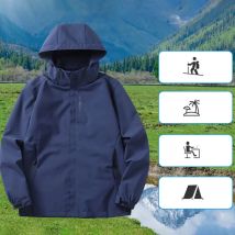 Männer Im Freien Wasserdichte Winddichte Jacke Reflexion Mit Kapuze Wandern Jacken Herbst Windjacke Mantel Frauen Camping Jacke Klettern