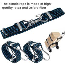 4 pz 58cm piatto alto cinturino elastico merci corda di rilegatura con gancio elasticità del carico fasce per bagagli larghezza 30mm corde elastiche