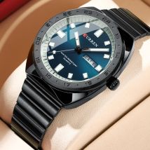 CURREN NEUE Luxus Uhr Business Wasserdichte Männliche Uhr Leucht Datum Edelstahl Quadrat Quarz Männer Uhr reloj hombre