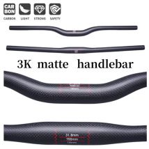 senza logo manubrio in carbonio opaco MTB manubrio piatto per bicicletta 31.8 * 600-760mm parti di ciclismo