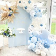 Blaue Ballon girlande Bogen Kit für Baby party Geburtstag Hochzeit Abschluss Jubiläum gefroren