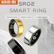 SR02 Smart Ring Edelstahl Gesundheitsüberwachung Leben Wasserdicht Multi-Sportmodi Herzfrequenz Blutsauerstoff Tracker Ring