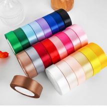 25Yards/Rolle 1 Zoll Satin band DIY handgemachte Handwerk Geschenk box Blumen kuchen Dekoration Hochzeit Geburtstags feier Festival liefert