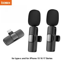 Microfono Lavalier Wireless Mini per Smartphone Type-C, Ideale per Vlogging, TikTok, Video Facebook e Registrazione Audio