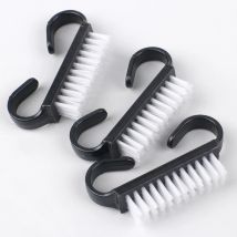 50Pcs Schwarz Reinigung Nagel Pflege Pinsel Für Maniküre Weiche Entfernen Staub Kleine Winkel Reiniger Acryl & UV Pulver Entferner pinsel