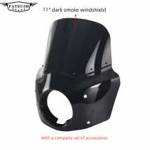 Motorrad verkleidung mit 11-Zoll-Windschutz scheibe für Straßen krieger verkleidung für Dyna 06-17 Softail Street Bob Low Rider