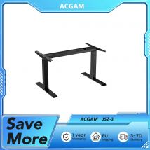 ACGAM JSZ-3 Telaio da scrivania elettrico regolabile a 3 stadi a doppio motore, capacità di carico resistente di 264 libbre, per l'home office