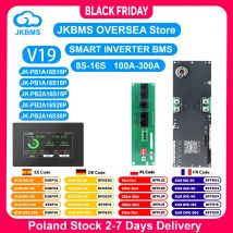 JIKONG V19 Inverter BMS 8S-16S 24V 48V 100A 200A 300A per Li-Ion Lifepo4 LTO Batteria di Energia Domestica BMS Bilanciatore Attivo 1A 2A