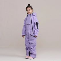 2024 wind dichte wasserdichte Jungen Overalls Berg kleidung Kapuze warme Mädchen Snowboard Winter einteilige Kinder Ski anzug Overalls