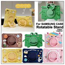 Kinder-Tablet-Hülle für Samsung Galaxy Tab A8 A9 A9 Plus, 360-Grad-Drehung, Silikon-Ständer-Abdeckung für Galaxy Tab P610 T500 T290 T220