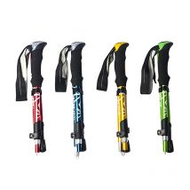 5-teilige Outdoor-Falt trekking stange Camping tragbarer Wanderstock für nordische ältere Teleskop einfach in Tasche 1 Stück