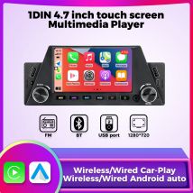 1 din mp5 universal Autoradio Touchscreen Multimedia-Player für Carplay Android Auto FM Stereo-Empfänger Navigation USB-Hea dunit