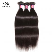 UNICE HAIR Fasci di capelli lisci brasiliani da 30 pollici Fasci di tessuto dei capelli umani al 100% Capelli umani vergini lisci 1/3/4 pacchi