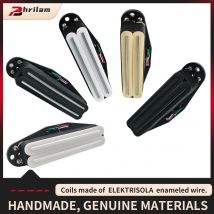 Phrilam Pro ST Alnico5 Dual Single Coil Size Mini Humbucker Pickup Super Distortion für E-Gitarre im St-Stil, 5 Farben