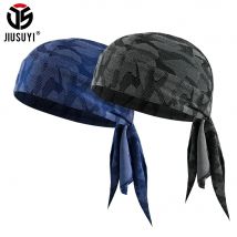 Berretti da corsa estivi traspiranti Cappello da pirata Sport all'aria aperta Protezione solare Foulard Fodera per casco da ciclismo Berretti ad asciugatura rapida Bandana