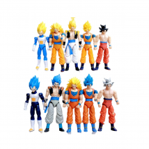 5 Pz/set Dragon Ball Action Figure Son Goku Vegeta Gogeta Super Saiyan Cambia Testa Figurine 2 Stile Ornamento Regali