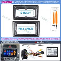 10.1 9 INCH Radio Frame for Volkswagen Touran Passat Golf Tiguan T5 2009 Android Player Fascia Dash Install Mount Trim Kit Panel